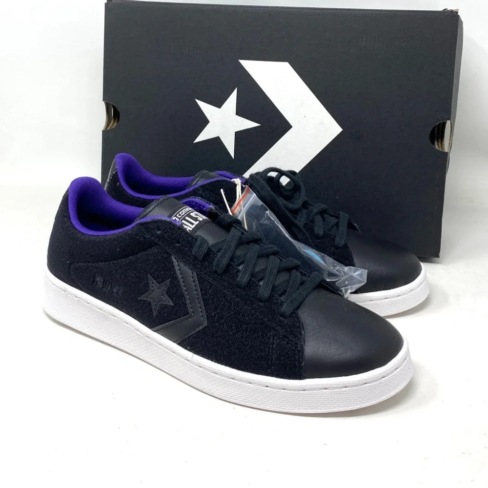 Converse Pro Leather Low Skate Women's Shoes Black Suede Casual Sneakers A01649C - Picture 6 of 11